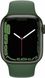 Apple Watch Series 7 41mm GPS Green Aluminum Case With Clover Sport Band (MKN03) MKN03 фото 1