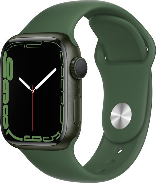 Apple Watch Series 7 41mm GPS Green Aluminum Case With Clover Sport Band (MKN03) MKN03 фото