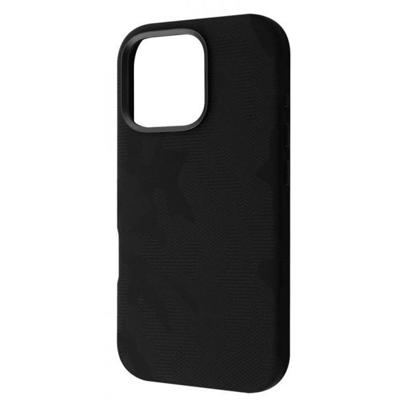 Чохол для iPhone 14 Pro WAVE Khaki Case with Magnetic Ring Black 5119        фото
