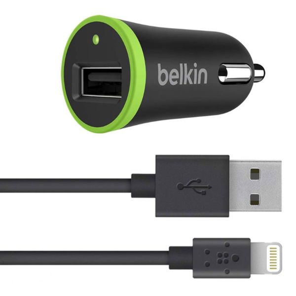 Автомобільний зарядний пристрій Belkin 10W 1.2m (F8J078bt04-BLK) 1123        фото