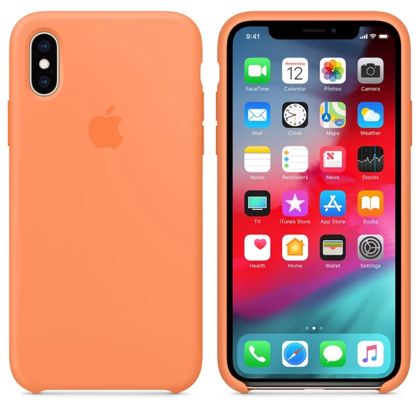 Чохол Apple iPhone X/Xs Silicone Case HC (Papaya) 1592        фото