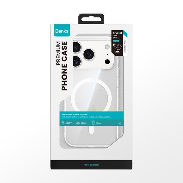 Чохол Benks для iPhone 17 Pro Magnetic Crystal Series (Transparent) 5560        фото
