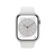 Apple Watch Series 8 45mm Silver Aluminum Case With White Sport Band (MP6N3) MP6N3 фото 2