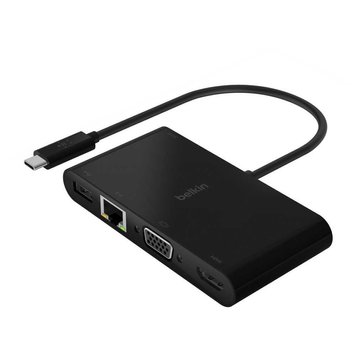 Адаптер Belkin USB-C 4-in-1 Multimedia Adapter (AVC005BTBK) AVC005BTBK фото