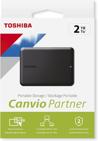 Зовнішній жорсткий диск Toshiba Canvio Partner 2022 2TB Black 4239        фото