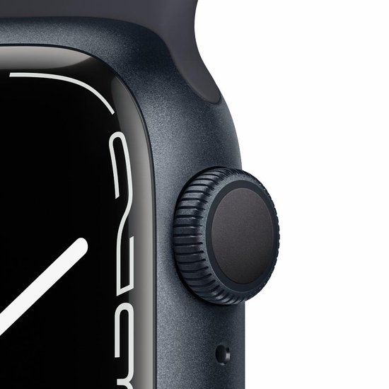 Apple Watch Series 7 45mm GPS Midnight Aluminum Case With Midnight Sport Band (MKN53) MKN53 фото