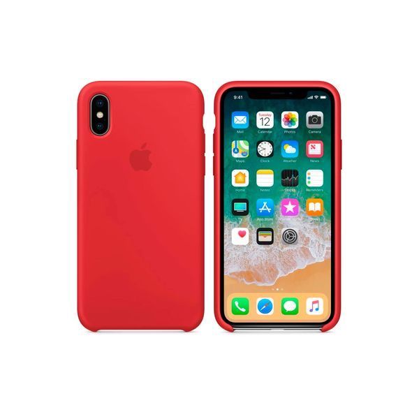 Чохол Apple iPhone X/Xs Silicone Case HC (Rose Red) 1595        фото