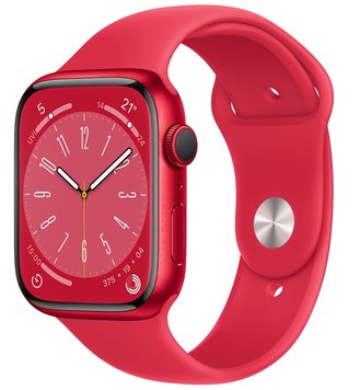 Apple Watch Series 8 41mm (PRODUCT)RED Aluminium Case with (PRODUCT)RED Sport Band (MNP73) MNP73 фото