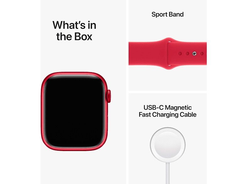 Apple Watch Series 8 41mm (PRODUCT)RED Aluminium Case with (PRODUCT)RED Sport Band (MNP73) MNP73 фото