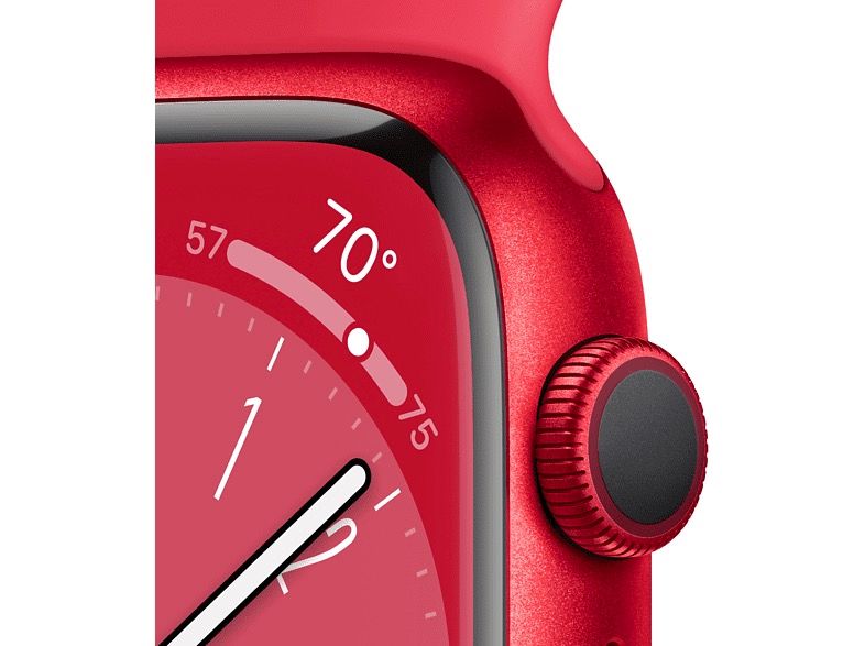 Apple Watch Series 8 41mm (PRODUCT)RED Aluminium Case with (PRODUCT)RED Sport Band (MNP73) MNP73 фото