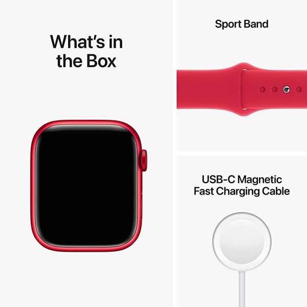 Apple Watch Series 8 45mm (PRODUCT)RED Aluminium Case with (PRODUCT)RED Sport Band (MNP43) MNP43 фото