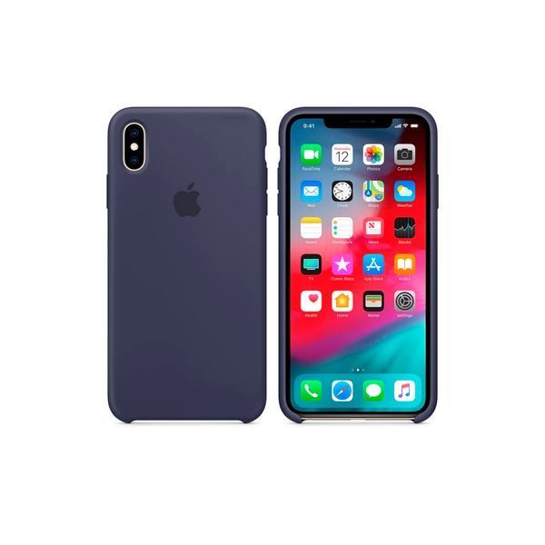 Чохол Apple iPhone Xs Max Silicone Case HC (Midnight Blue) 1629        фото