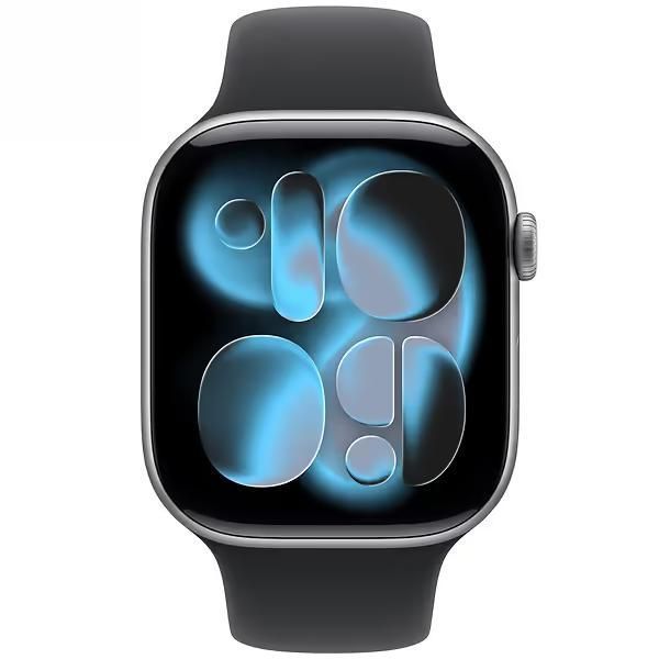 Apple Watch Series 11 GPS, 42mm Space Gray Aluminum Case with Black Sport Band (M/L) (MEQX4) 5521        фото