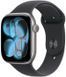 Apple Watch Series 11 GPS, 42mm Space Gray Aluminum Case with Black Sport Band (M/L) (MEQX4) 5521        фото 1