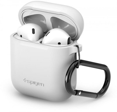 Чохол Spigen Silicone Fit Case for AirPods 1/2 (White) 1341        фото