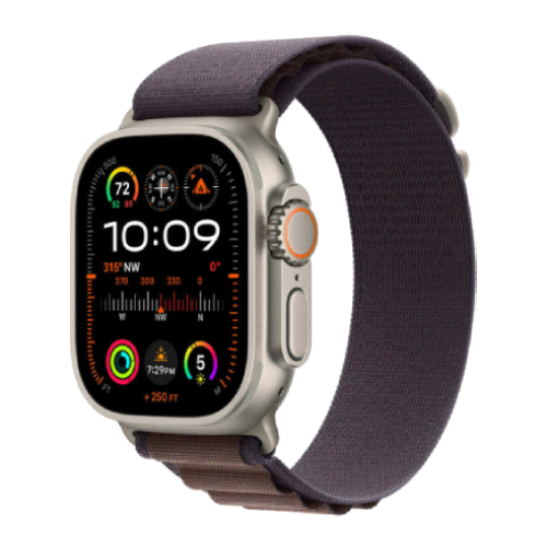 Apple Watch Ultra 2 49mm Titanium Case with Indigo Alpine Loop (Small) (MRER3) MRER3 фото