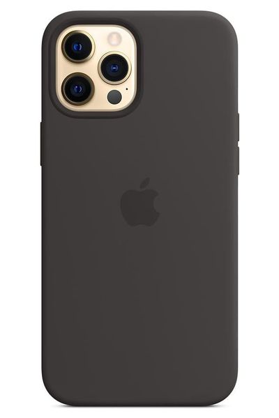 Чохол Apple iPhone 12 Pro Max Silicone Case HC (Black) 1429        фото