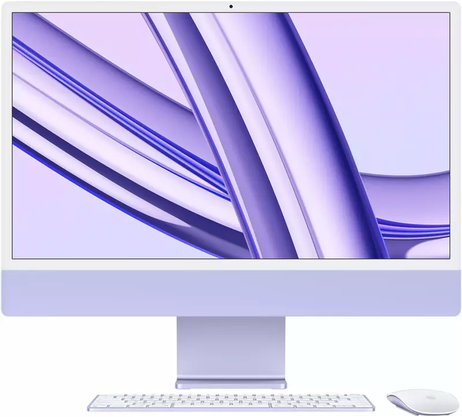 Apple iMac 24" M3 4.5K 8GB RAM 256GB SSD 10GPU Purple 2023 (Z19P) 3955        фото