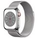 Apple Watch 8 41mm (GPS+LTE) Silver Stainless Steel Case with Milanese Loop Silver (MNJ73/MNJ83) MNJ73/MNJ83 фото 1