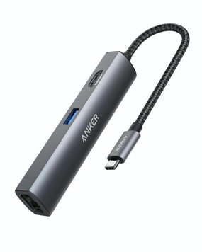 Адаптер Anker 5-in-1 USB-C Adapter (Gray) A8338 A8338 фото