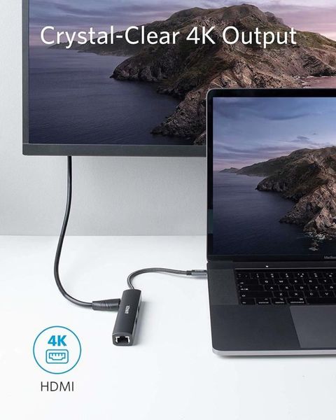 Адаптер Anker 5-in-1 USB-C Adapter (Gray) A8338 A8338 фото