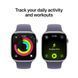 Apple Watch Series 11 GPS, 42mm Silver Aluminum Case with Purple Fog Sport Band (M/L) (MEU74) 5516        фото 3