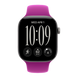 Apple Watch Series 12 GPS, 42mm Space Gray Aluminum Case with Magenta Sport Band (S/M) 5995        фото 2