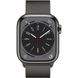 Apple Watch 8 45mm (GPS+LTE) Graphite Stainless Steel Case with Graphite Milanese Loop (MNKX3) MNKX3 фото 2