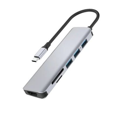 Адаптер WiWU Alpha731HC USB-хаб Adapter 7в1 2679        фото