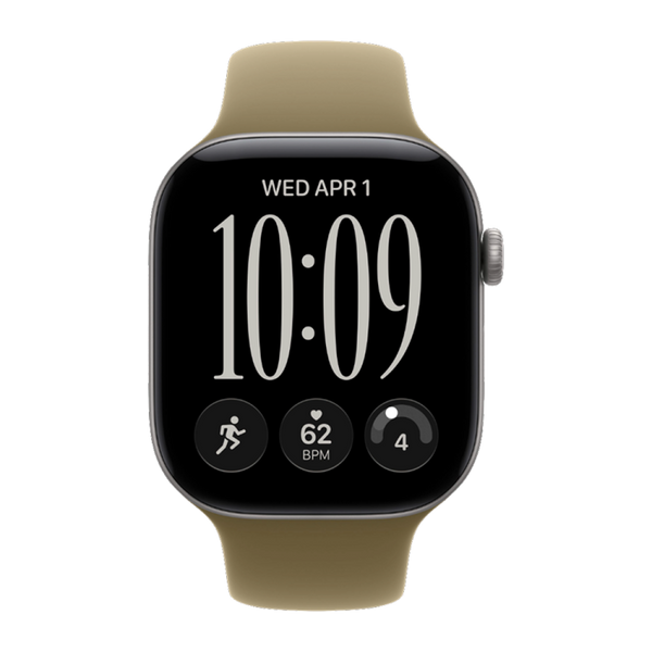 Apple Watch Series 12 GPS, 46mm Space Gray Aluminum Case with Olive Sport Band (M/L) 6005        фото