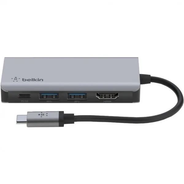 Адаптер Belkin USB-C 4-in-1 Multiport Adapter ( AVC006BTSGY) 2677        фото