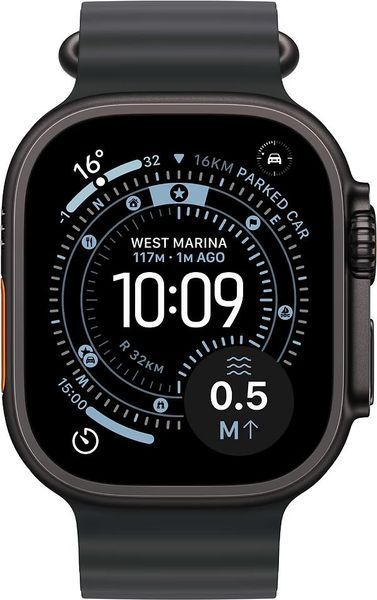 Apple Watch Ultra 3 GPS+LTE 49mm Black Titanium Case with Black Ocean Band (MF0J4) MF0J4 фото