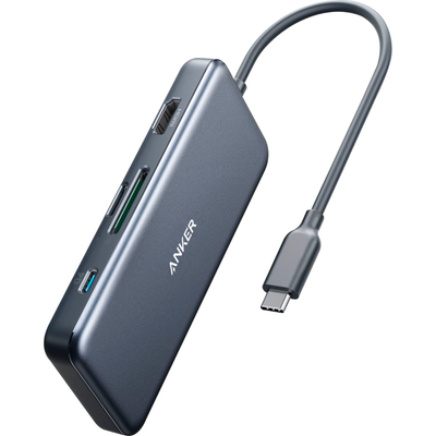Адаптер Anker 7-in-1 USB-C Adapter (Gray) A83460A3 1229        фото
