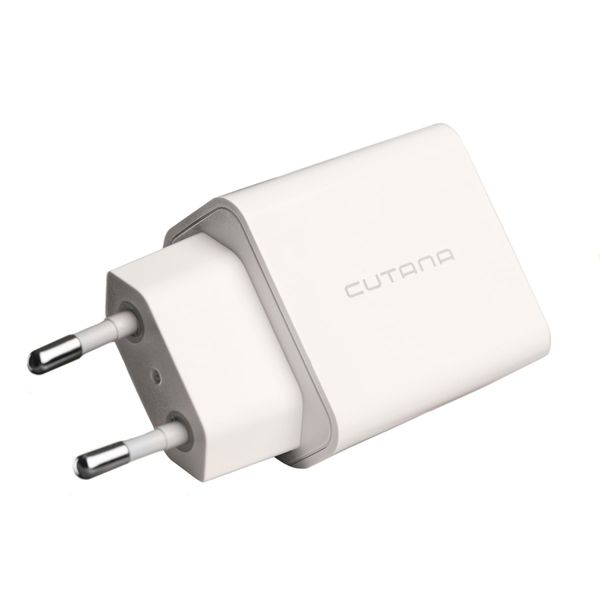 Швидкісний зарядний адаптер USB-C + USB-A 20w Cutana 4065        фото