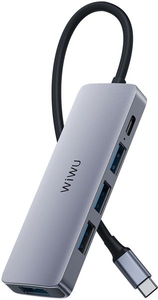 Адаптер Wiwu Alpha 541BC USB-хаб Adapter 5в1 2675        фото