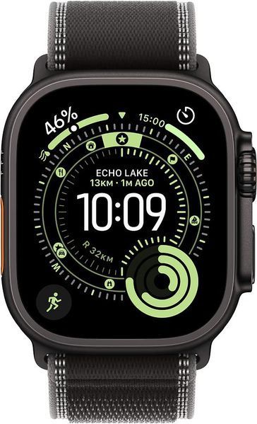 Apple Watch Ultra 3 GPS+LTE 49mm Black Titanium Case with Black/Charcoal Trail Loop - M/L (MF1H4) 5525        фото