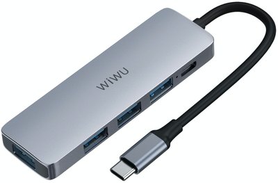 Адаптер Wiwu Alpha 541BC USB-хаб Adapter 5в1 2675        фото