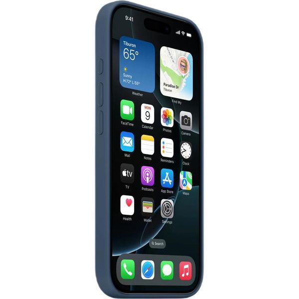 Чохол Apple iPhone 16 Pro Max Silicone Case HC (Denim) 4599        фото