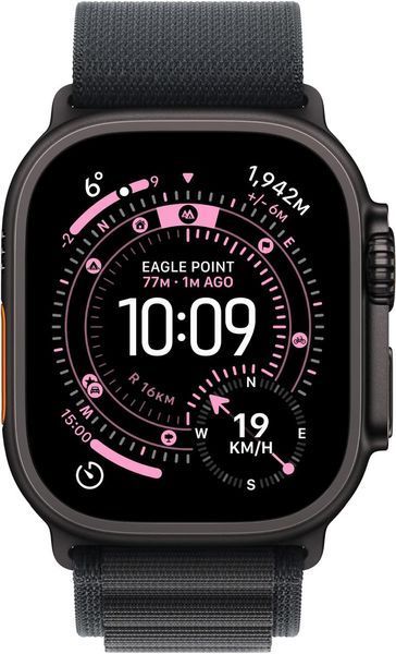 Apple Watch Ultra 3 GPS+LTE 49mm Black Titanium Case with Black Alpine Loop - Medium (MF0V4) 5531        фото