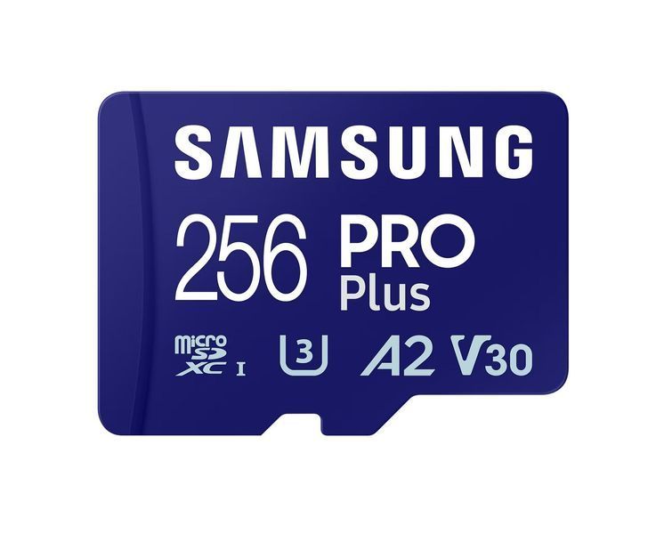 Карта пам'яті Samsung PRO Plus microSDXC 256GB UHS-I Class 10 + SD адаптер MB-MD256KA фото