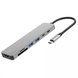 Type-C-Хаб Proove Iron Link 7 in 1 (2*Type-C + 2*USB3.0 + HDMI + SD/TF) 4846        фото 1