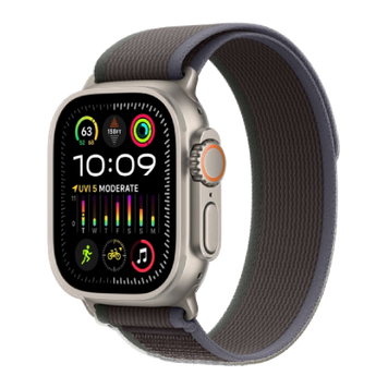 Apple Watch Ultra 2 49mm Titanium Case with Blue/Black Trail Loop (M/L) (MRF63) MRF63 фото