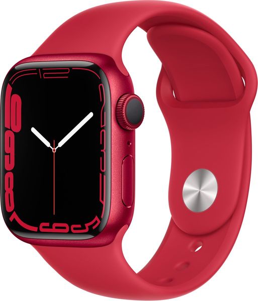 Apple Watch Series 7 41mm GPS (PRODUCT) RED Aluminum Case With PRODUCT RED Sport Band (MKN23) MKN23 фото