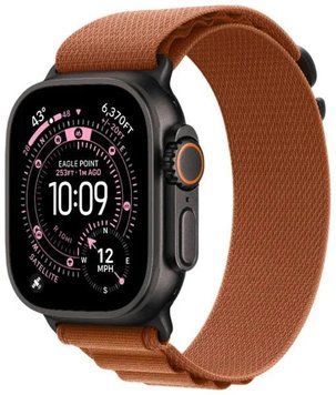 Apple Watch Ultra 3 GPS+LTE 49mm Black Titanium Case with Terra Cotta Alpine Loop - Medium 5532        фото