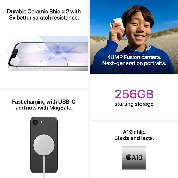 Apple iPhone 17e 256GB White (MHRW4) 5533        фото