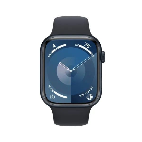 Apple Watch Series 9 41mm Midnight Aluminum Case with Midnight Sport Band S/M (MR8W3) MR8W3 фото