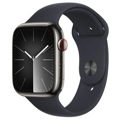 Apple Watch Series 9 GPS + LTE 45mm Graphite Stainless Steel – S/M (MRMV3) 3735        фото