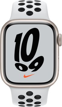 Apple Watch Nike Series 7 GPS 41mm Starlight Nike Sport Band (MKN33) MKN33 фото