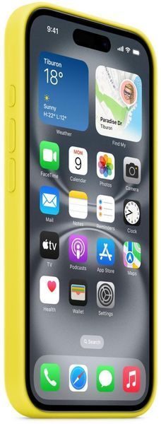 Чохол Apple iPhone 16 Plus Silicone Case HC (Star Fruit) 4641        фото