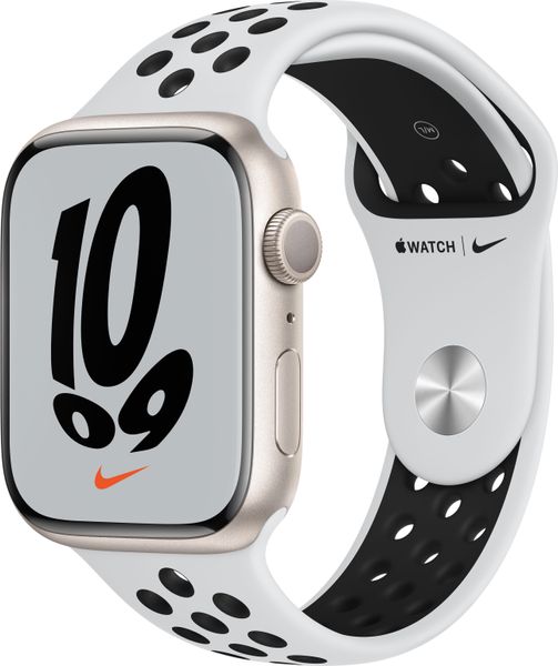 Apple Watch Nike Series 7 GPS 41mm Starlight Nike Sport Band (MKN33) MKN33 фото